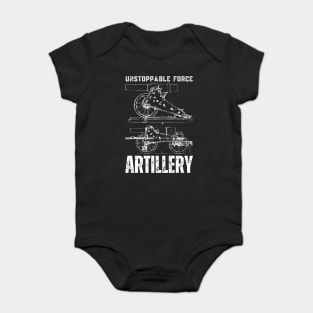 Artillery - War & Battlefield - Blueprint & Steampunk Baby Bodysuit
